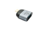 USB 3.1 Gen 2 Typ C Stecker zu A Buchse Kabel 10 Gbit/s 100W in Grau | System-S