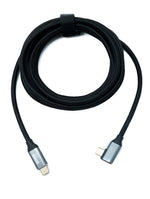 USB 3.2 Gen 2 Kabel 3 m Typ C Stecker zu Stecker geflochten Winkel 20 Gbit/s 100 W | System-S