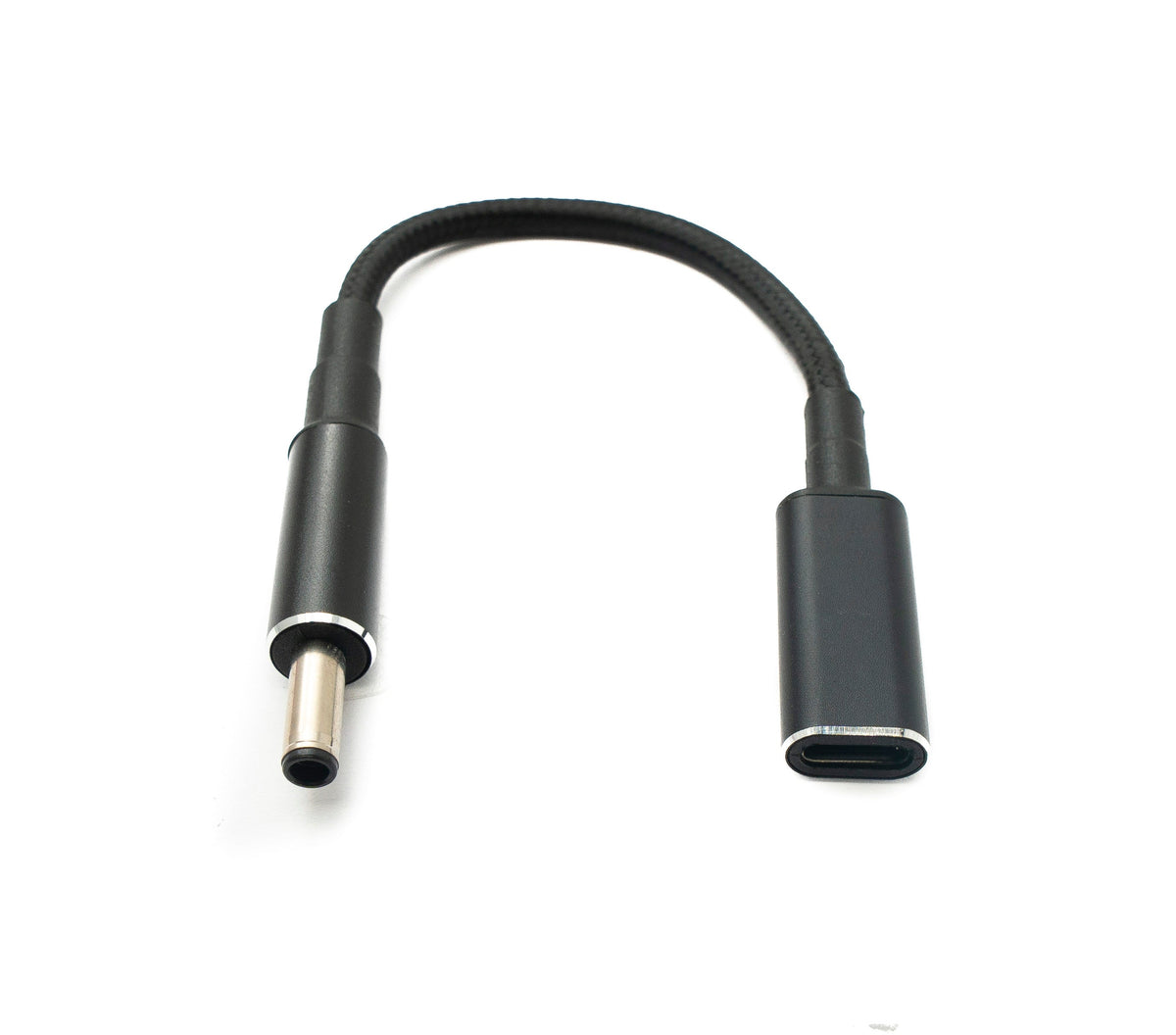 DC 20V Kabel 15 cm 4,5 x 3,0 Stecker zu USB 3.1 Typ C Buchse geflochten für HP | System-S