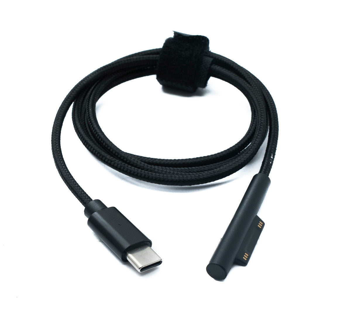 USB 3.1 Kabel 100 cm Ladekabel für Microsoft Surface geflochten in Schwarz | System-S