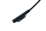 USB 3.1 Kabel 100 cm Ladekabel für Microsoft Surface geflochten in Schwarz | System-S