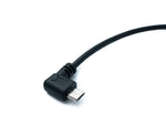 USB 2.0 Kabel 20 cm Micro B Stecker zu Typ A Stecker Left Angled Winkel | System-S