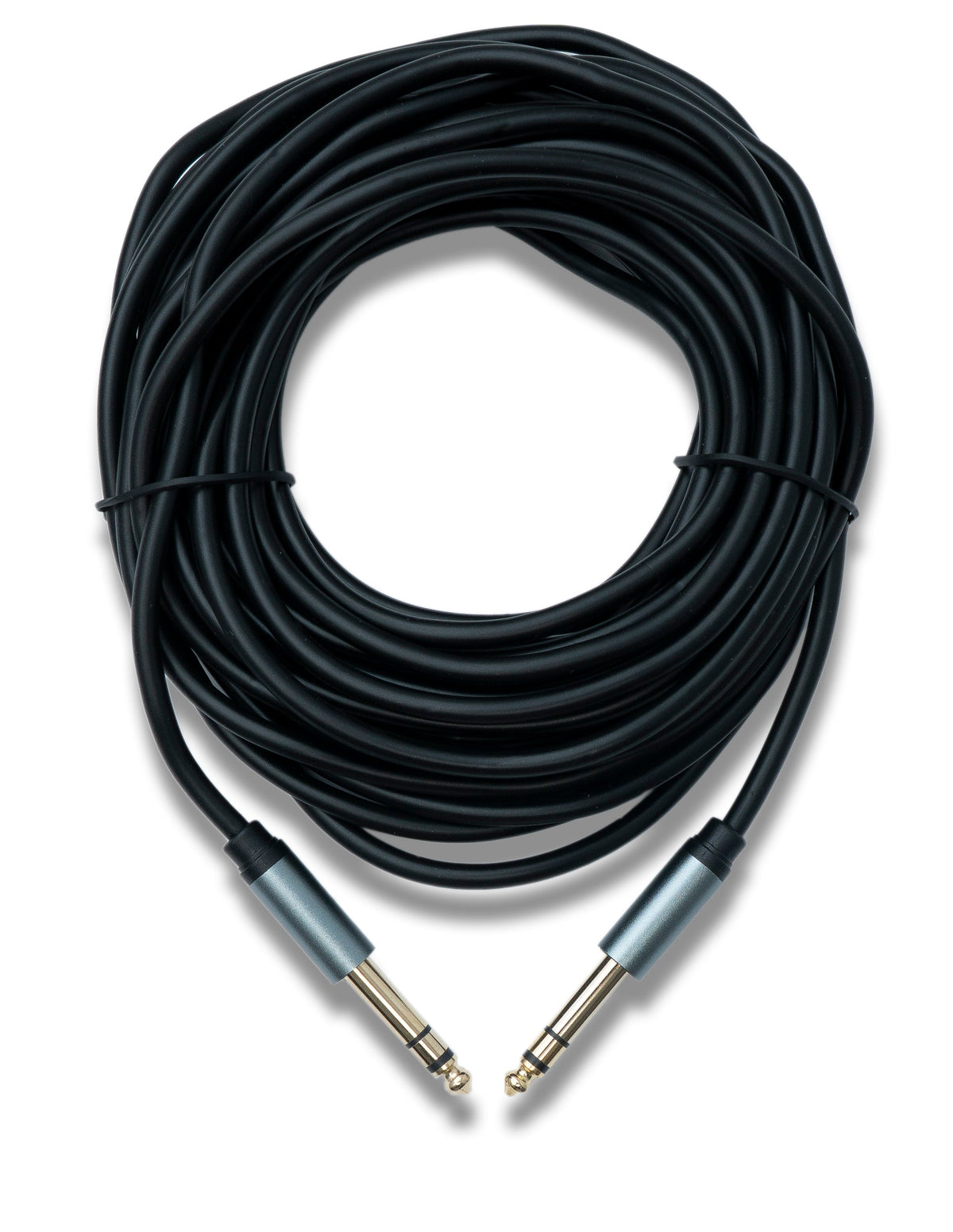 Audio Klinke Kabel 10 m AUX 6,35 mm 3 polig TRS Stecker zu Stecker Adapter | System-S