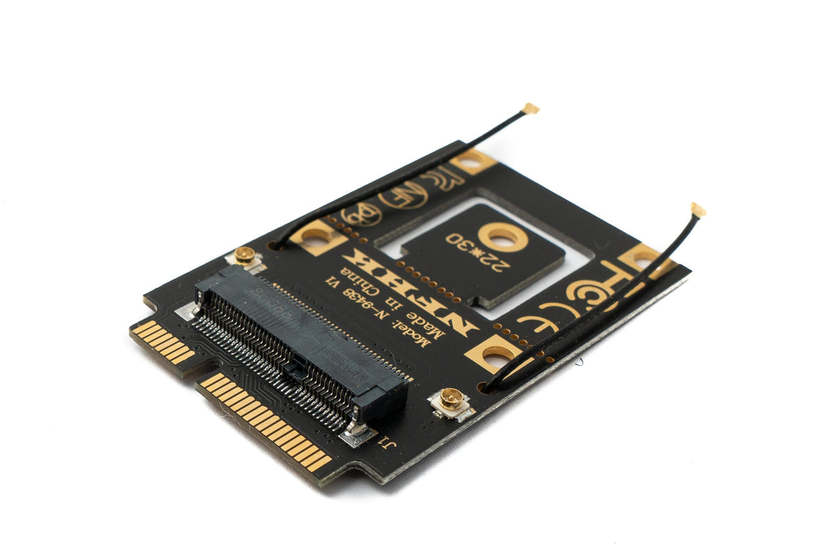 NGFF Adapter M.2 Key A zu Mini PCI E PCI Express Kabel für WLAN Bluetooth Karte | System-S