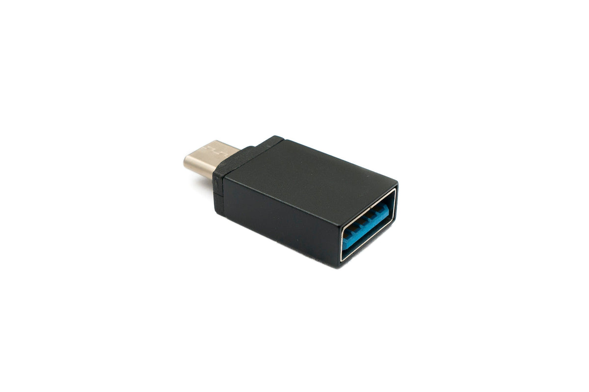 USB 3.1 Adapter Typ C Stecker zu 3.0 A Buchse 5 Gbit/s in Schwarz | System-S