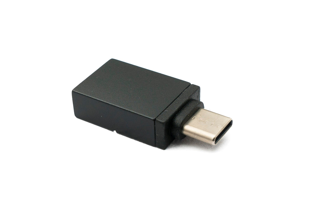 USB 3.1 Adapter Typ C Stecker zu 3.0 A Buchse 5 Gbit/s in Schwarz | System-S