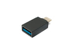 USB 3.1 Adapter Typ C Stecker zu 3.0 A Buchse 5 Gbit/s in Schwarz | System-S