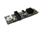 NVME Kabel 20 cm M-key NGFF Stecker zu USB 3.1 & 2.0 Front Panel Typ E Buchse | System-S