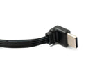 USB 3.1 Kabel 13 cm Typ C Stecker zu 2.0 Typ A Stecker Winkel flach Schwarz | System-S