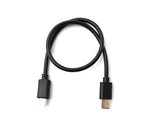USB 3.1 Kabel 30 cm Typ C Stecker zu 2.0 Micro B Stecker Adapter kurz in Schwarz | System-S