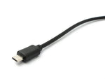 USB 3.1 Kabel 30 cm Typ C Stecker zu 2.0 Micro B Stecker Adapter kurz in Schwarz | System-S
