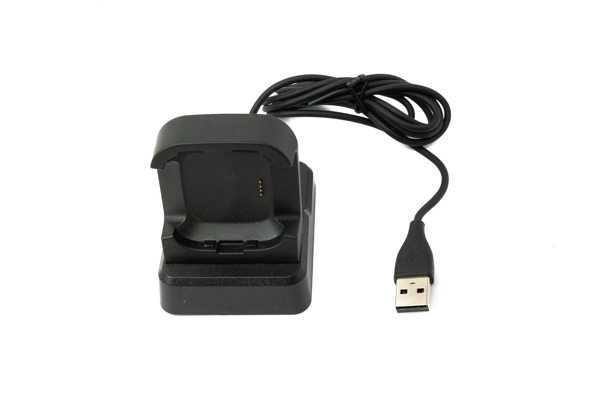 USB 2.0 Kabel 120 cm Ladestation für Fitbit Versa 1 Smartwatch in Schwarz | System-S
