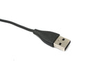 USB 2.0 Kabel 120 cm Ladestation für Fitbit Versa 1 Smartwatch in Schwarz | System-S
