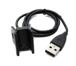 USB 2.0 Kabel 50 cm Ladekabel für Fitbit Alta HR Smartwach in Schwarz | System-S