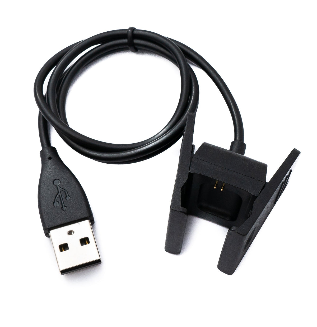 USB 2.0 Kabel 54 cm Ladekabel für Fitbit Charge 2 Smartwach in Schwarz | System-S
