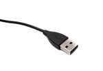 USB 2.0 Kabel 54 cm Ladekabel für Fitbit Charge 2 Smartwach in Schwarz | System-S