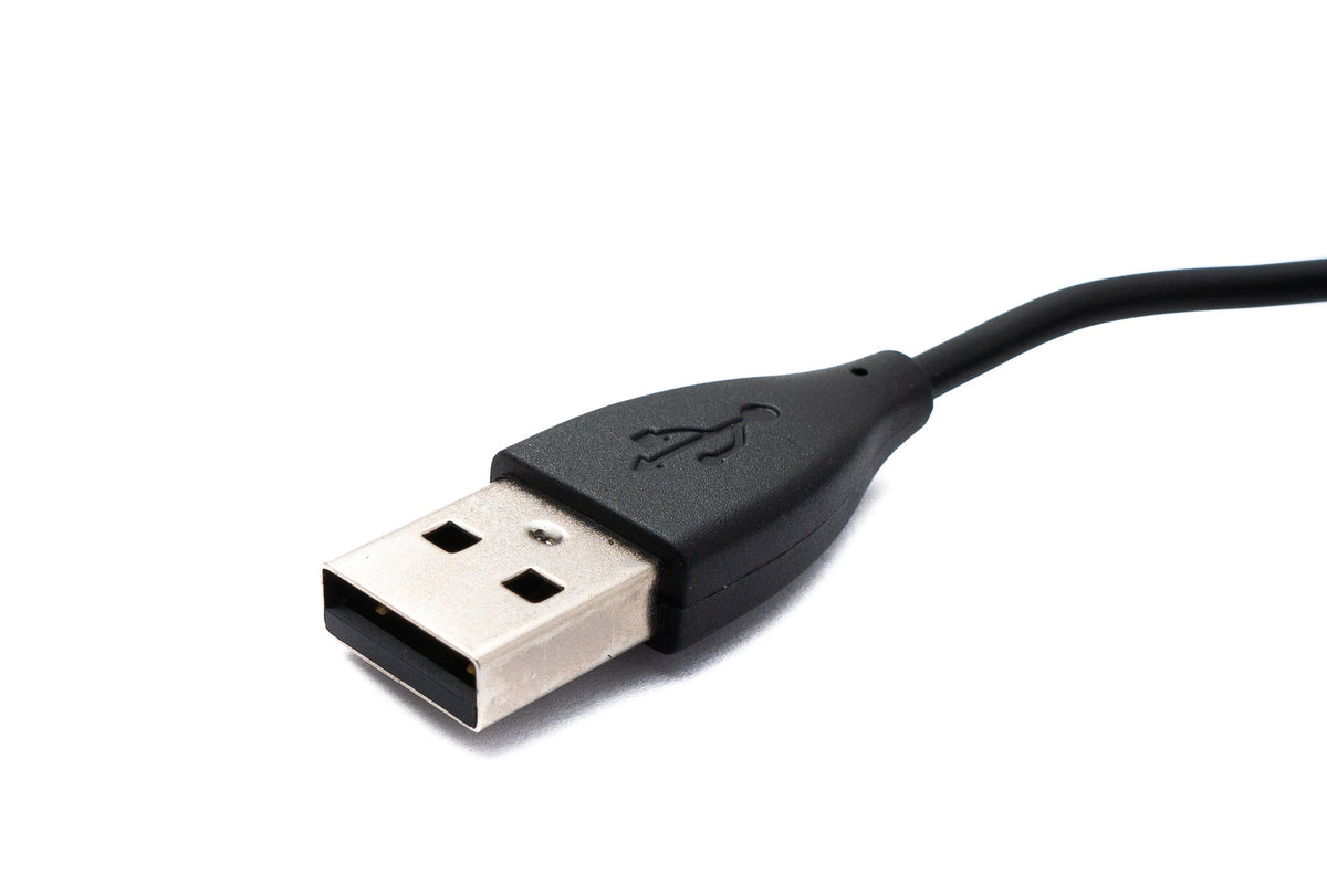 USB 2.0 Kabel 54 cm Ladekabel für Fitbit Charge 2 Smartwach in Schwarz | System-S
