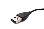 USB 2.0 Kabel 54 cm Ladekabel für Fitbit Charge 2 Smartwach in Schwarz | System-S