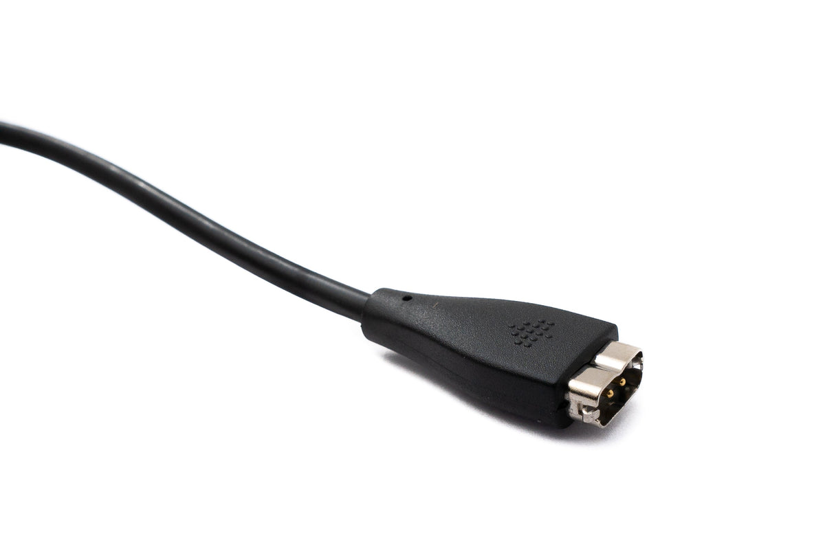 USB 2.0 Kabel 24 cm Ladekabel für Fitbit Charge HR Smartwach in Schwarz | System-S
