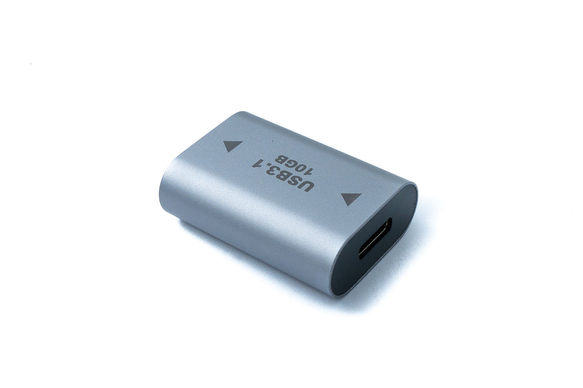 USB 3.1 Gen 2 Adapter Typ C Buchse zu Typ A Buchse Kabel in Grau | System-S