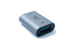 USB 3.1 Gen 2 Adapter Typ C Buchse zu Typ A Buchse Kabel in Grau | System-S