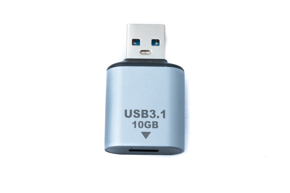 USB 3.1 Gen 2 Adapter Typ C Buchse zu Typ A Stecker Kabel in Grau | System-S