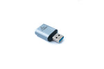 USB 3.1 Gen 2 Adapter Typ C Buchse zu Typ A Stecker Kabel in Grau | System-S