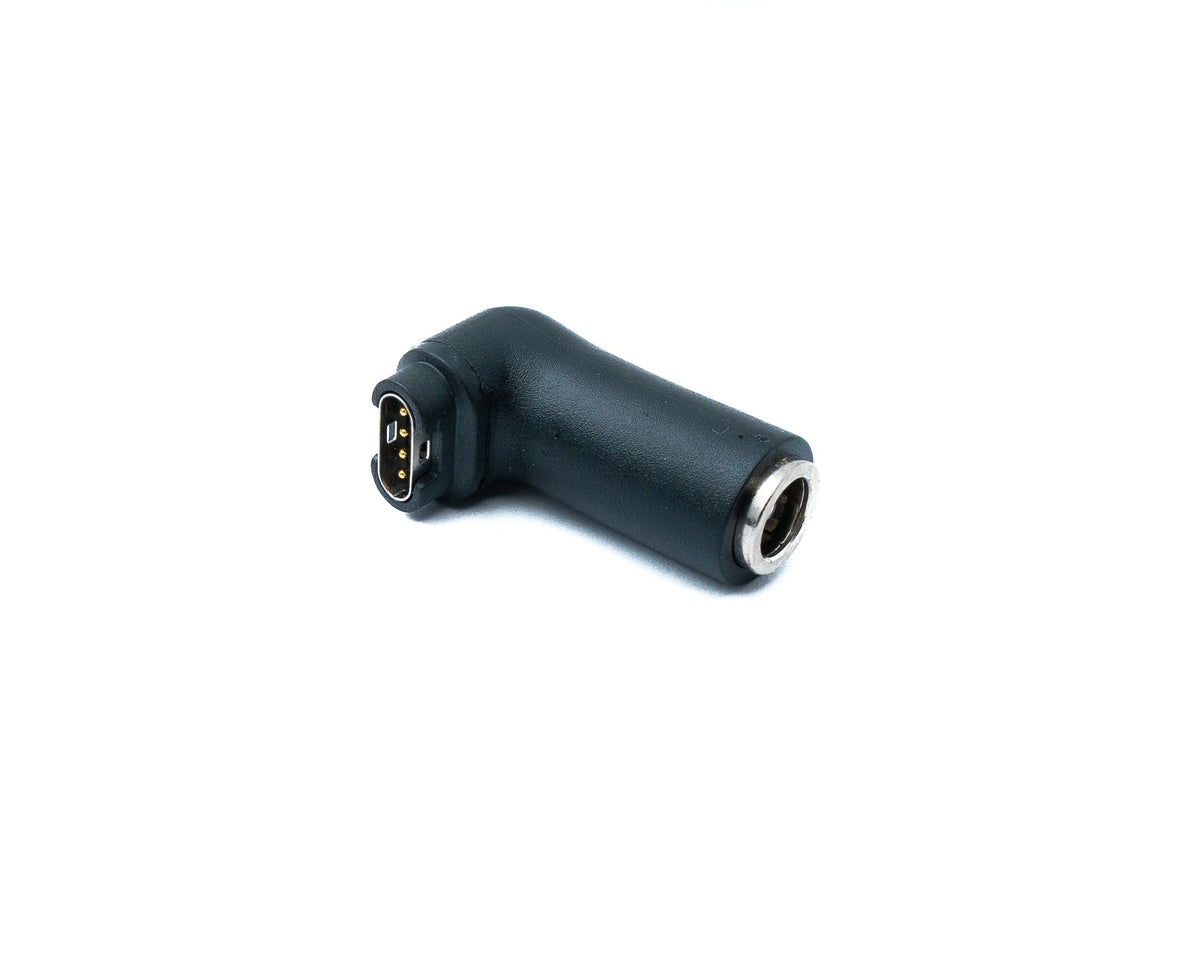DC Adapter 5,5 x 2,1 Steckerzu Stecker für Garmin Smartwatch mit 90 Grad Winkel | System-S