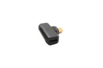 USB4 USB Adapter Typ C Stecker zu Buchse 40 Gbit/s USB 4.0 100W Winkel Kabel in Grau | System-S