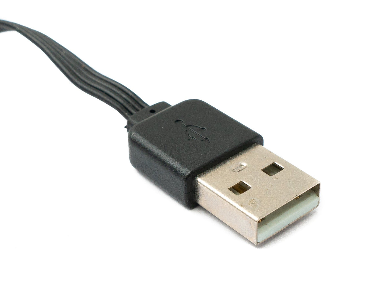USB 2.0 Kabel 13 cm Micro B Stecker zu Typ A Stecker kurz flach Schwarz | System-S