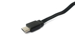 USB 2.0 Kabel 13 cm Micro B Stecker zu Typ A Stecker kurz flach Schwarz | System-S