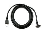USB 3.0 Kabel 3 m Typ A Stecker zu 3.0 Micro Stecker Winkel Schraube | System-S