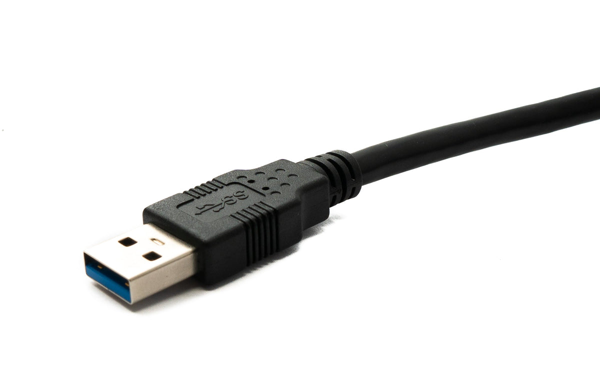 USB 3.0 Kabel 3 m Typ A Stecker zu 3.0 Micro Stecker Winkel Schraube | System-S