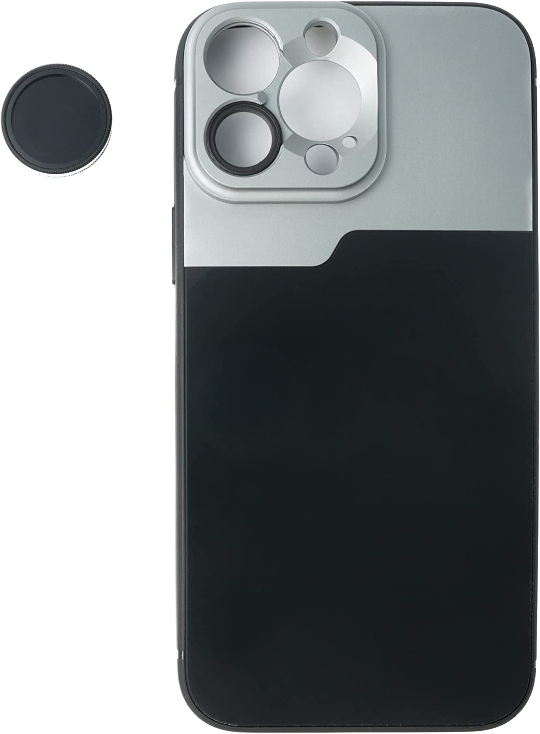 CPL Filter Circular Polarizer Linse mit Hülle Schwarz für iPhone 14 Pro Max | System-S