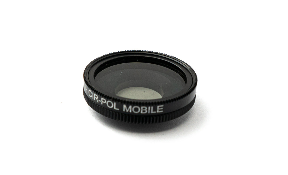 CPL Filter Circular Polarizer Linse mit Hülle in Schwarz für iPhone 14 Plus | System-S