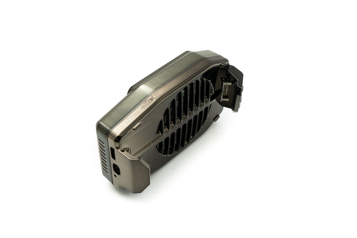 USB Kühlung Ventilator für 4,0" bis 6,7" Smartphone Tablet in Schwarz | System-S