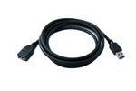 USB 3.0 Kabel 150 cm Typ A Stecker zu Buchse 5 Gbit/s in Schwarz | System-S