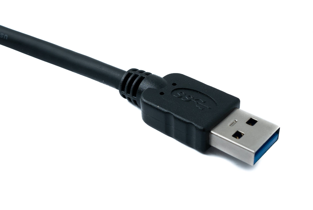 USB 3.0 Kabel 150 cm Typ A Stecker zu Buchse 5 Gbit/s in Schwarz | System-S