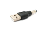 DC Adapter 20V 5,5 x 2,1 Stecker zu USB 2.0 Stecker Kabel in Schwarz | System-S