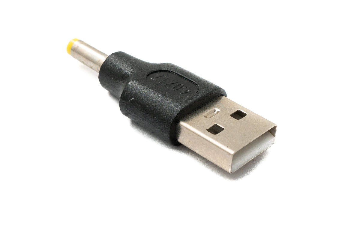 DC Adapter 20V 4,0 x 1,7 Stecker zu USB 2.0 Stecker Kabel in Schwarz | System-S