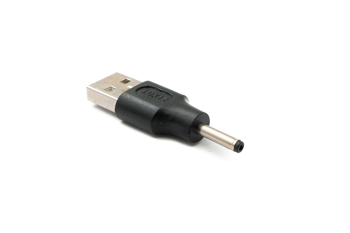 DC Adapter 20V 3,0 x 1,1 Stecker zu USB 2.0 Stecker Kabel in Schwarz | System-S