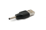 DC Adapter 20V 3,0 x 1,1 Stecker zu USB 2.0 Stecker Kabel in Schwarz | System-S
