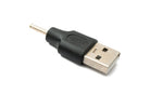 DC Adapter 20V 2,5 x 0,7 Stecker zu USB 2.0 Stecker Kabel in Schwarz | System-S