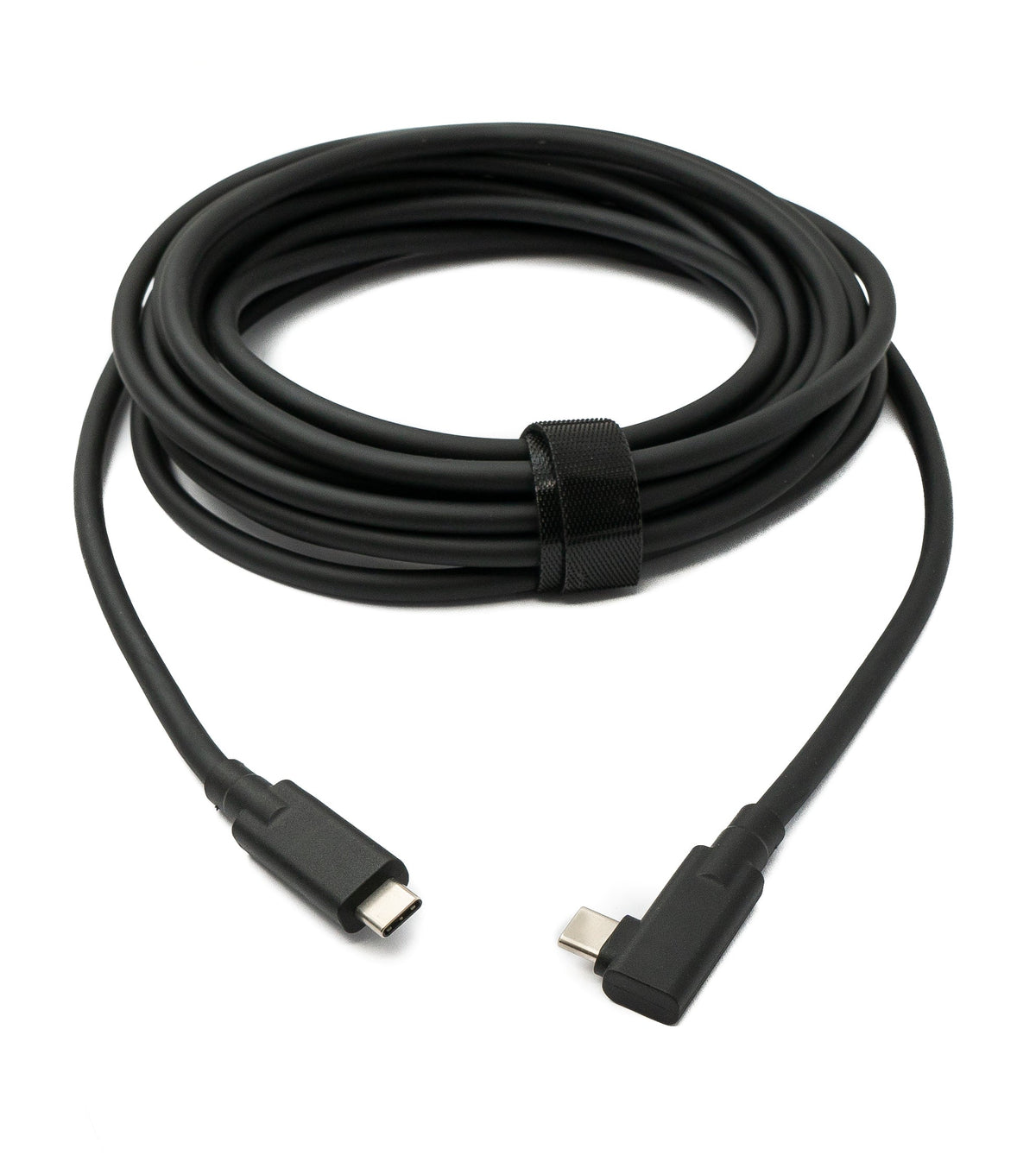 USB 3.2 Gen 2 Kabel 5 m Typ C Stecker zu Stecker Winkel in Schwarz | System-S