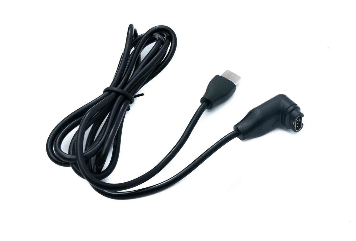 USB 3.1 Kabel 100 cm Typ C Stecker Ladekabel Winkel für Garmin Fenix7 6S 6 Venu Sq | System-S