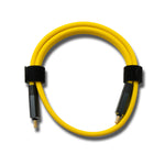 USB 3.2 Gen 2 Kabel 50 cm Typ C Stecker zu Stecker Flachkabel Gelb 20 Gbit/s 100 W | System-S