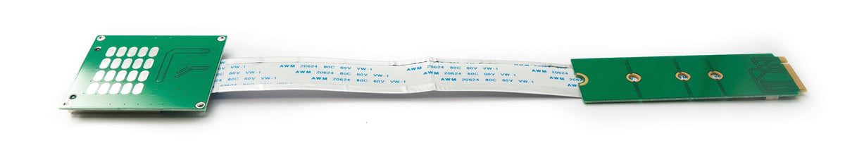 CFexpress Kabel 20cm Typ B Buchse zu NVME M-key M.2 NGFF Stecker Adapter in Grün | System-S