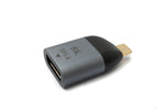 DisplayPort Adapter DP Buchse zu USB 3.1 Typ C Stecker 8K Kabel in Grau | System-S
