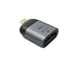DisplayPort Adapter DP Buchse zu USB 3.1 Typ C Stecker 8K Kabel in Grau | System-S