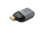 DisplayPort Adapter Mini DP Buchse zu USB 3.1 Typ C Stecker 4K Kabel in Grau | System-S